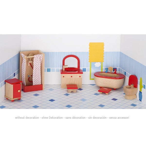 Furniture for flexible puppets, bathroom