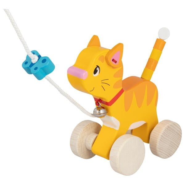 Pull-along animal, cat