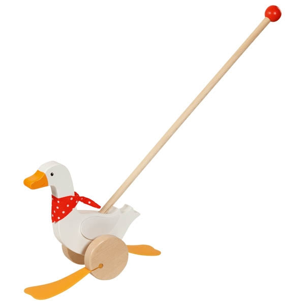 Push-along goose Bertha