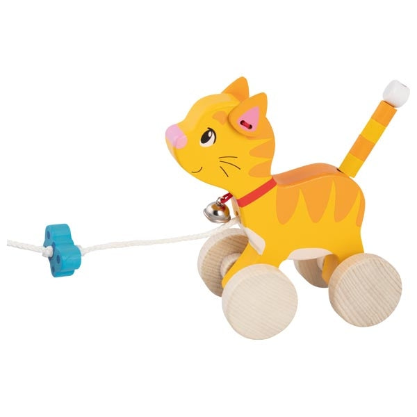 Pull-along animal, cat