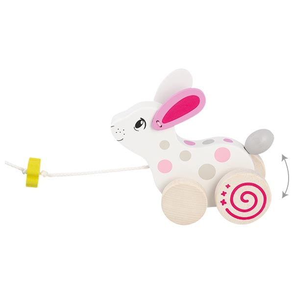 Pull-along animal, rabbit