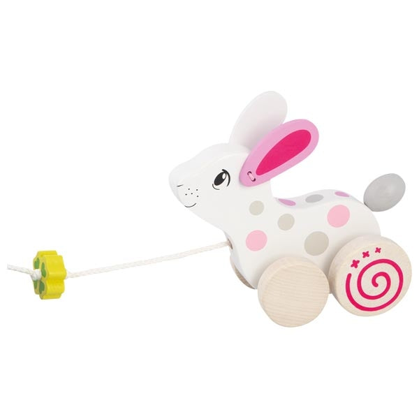 Pull-along animal, rabbit