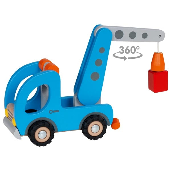 Mobile crane with trailer