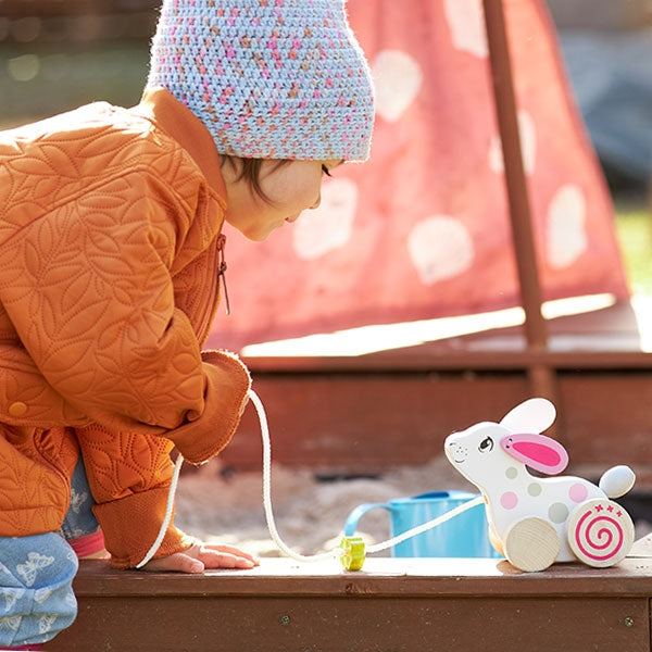 Pull-along animal, rabbit