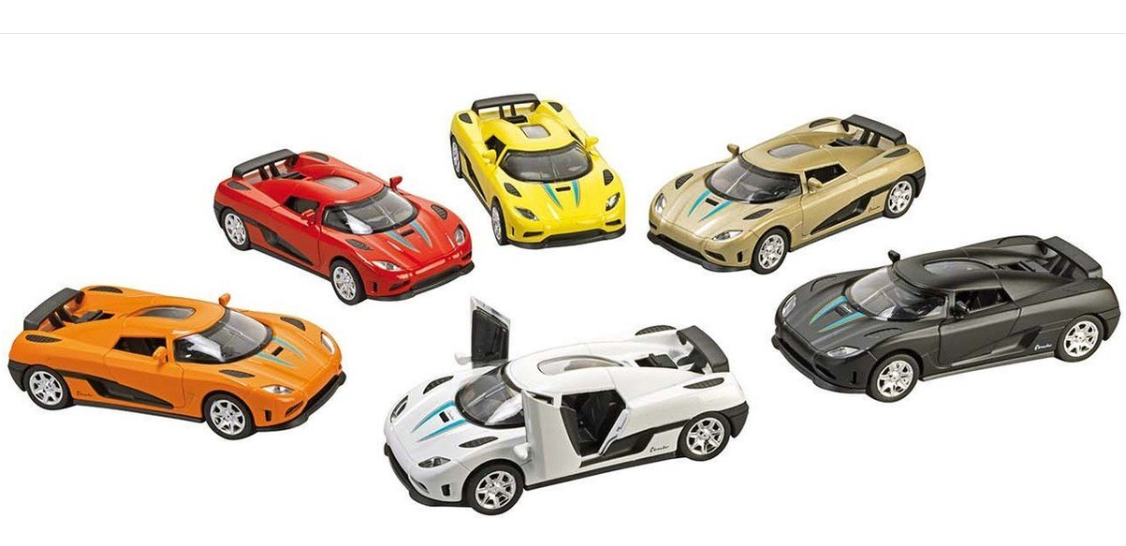 Roadster Momentum, light and sound, die-cast, L= 14 cm