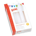 Set of birthday candles, white