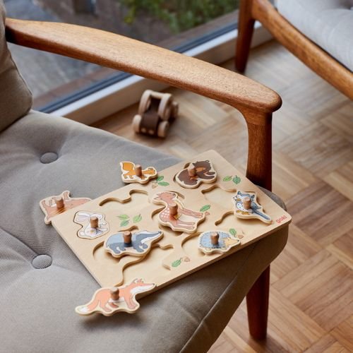 Forest animals, lift-out puzzle