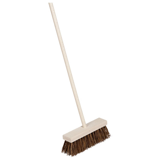 Broom for children with natural bassine bristles
