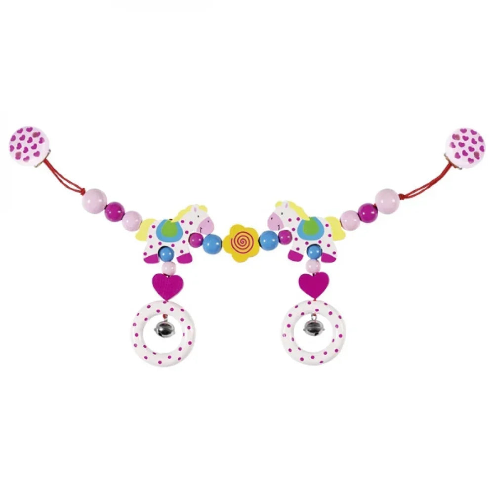 Pram Chain Horses With Clips