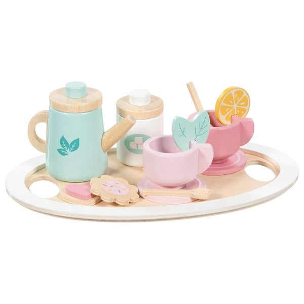 Tea set colourful Teatime