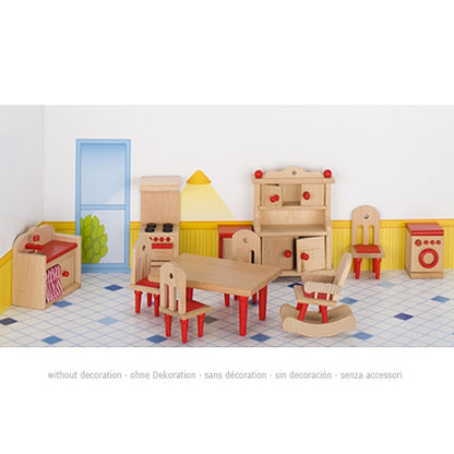 Furniture for flexible puppets, kitchen