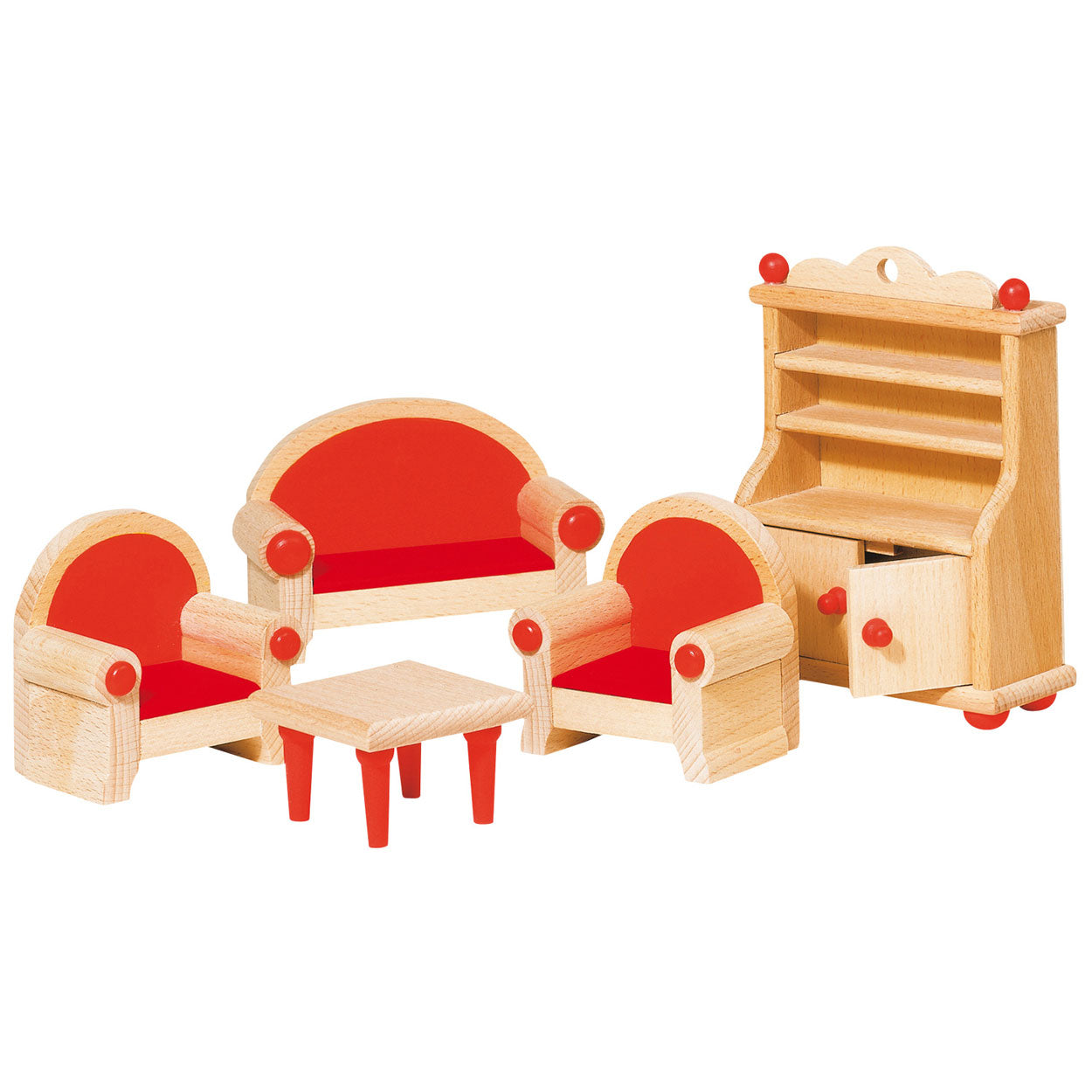 Furniture for flexible puppets, living room