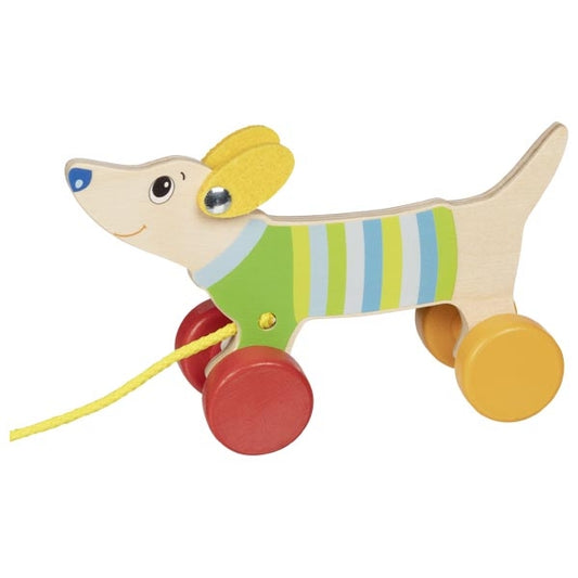 Pull along animal dog