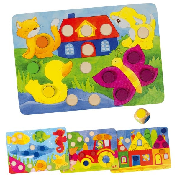 Colour dice game