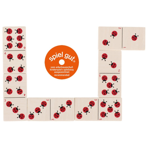 Domino game, ladybirds