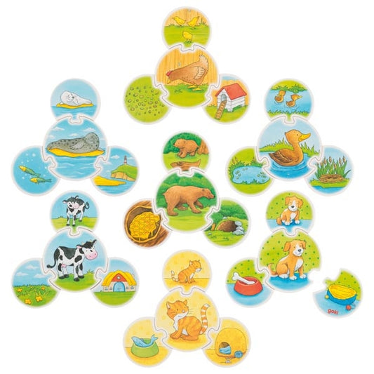 Puzzle game animals
