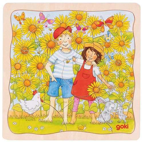 Puzzle Sunflower field