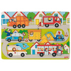 Background puzzle in the streets