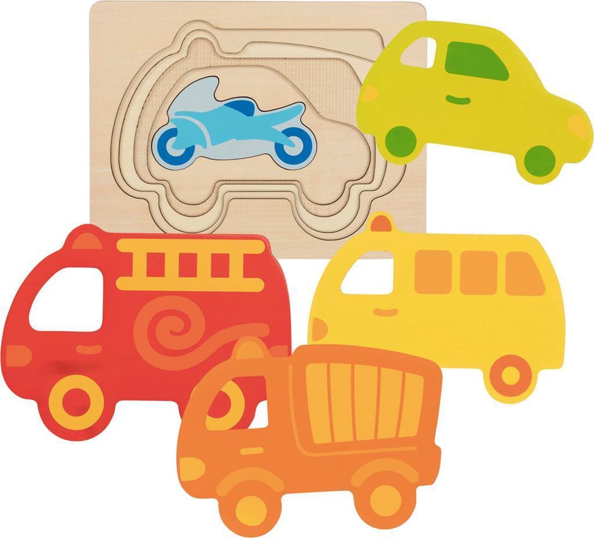 Layer puzzle vehicles