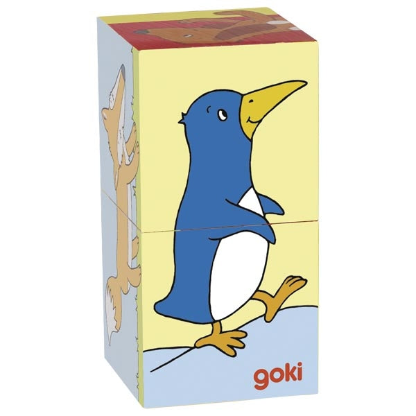 Cube puzzle, animals