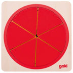Puzzle circle red