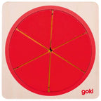 Puzzle circle red