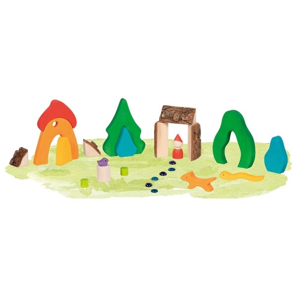 The goki-evolution Building Block Set Magical Dwarf Glade