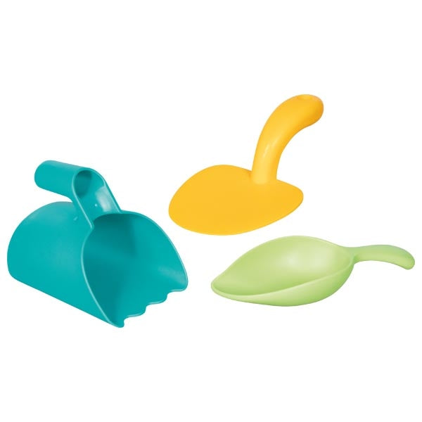 Sand shovels, assorted in 3