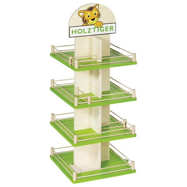 Rotating display for sales, placement for Holztiger products