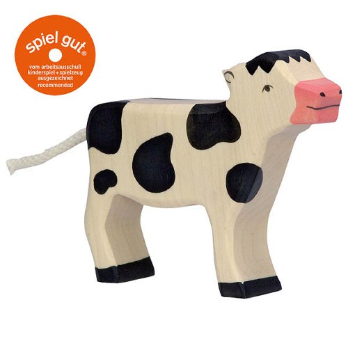 Calf, standing, black