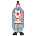 Knight with blue cloak