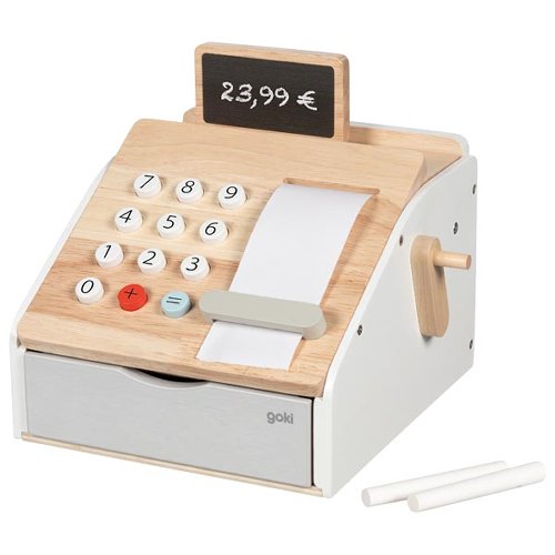 Shop cash register with sound when opened
