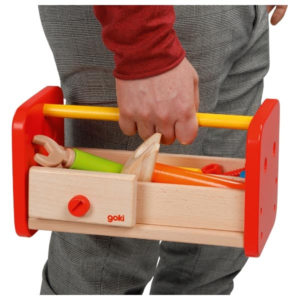 Workbench including storage box