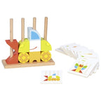 Vario peg game with 12 template cards