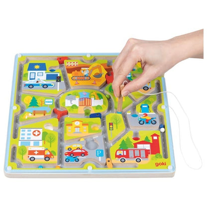 Magnetic maze small city