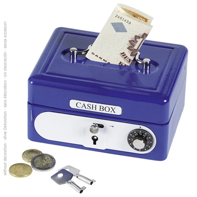 Cash box with combination lock