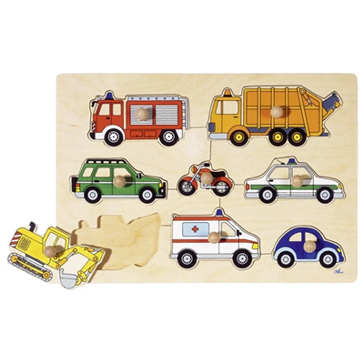 Means of transport, lift-out puzzle
