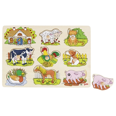 Soundpuzzle, farm, with animal voices