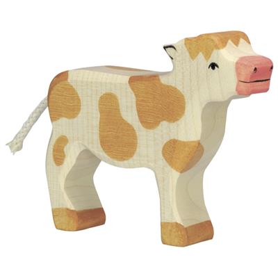 Calf, standing, brown