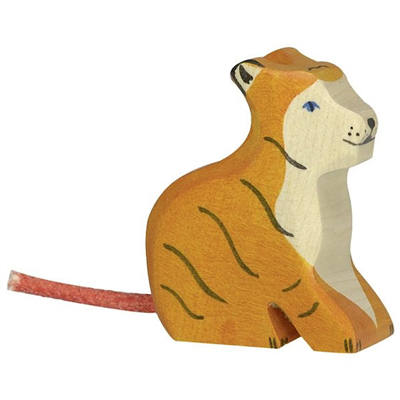 Tiger, small, sitting