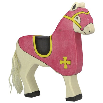 Tournament horse, red
