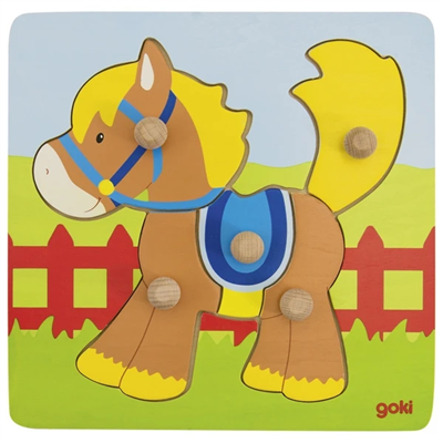 Lift-out puzzle horse