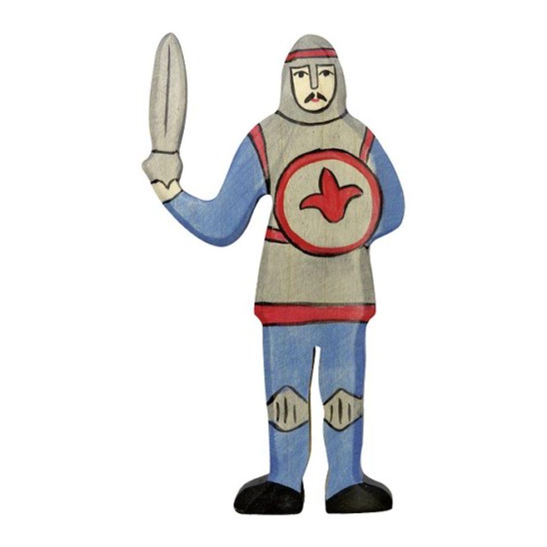 Knight, fighting, blue
